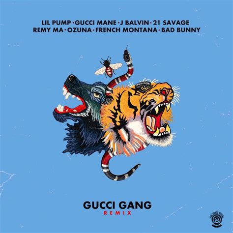 gucci gang bad bunny|gucci gang remix.